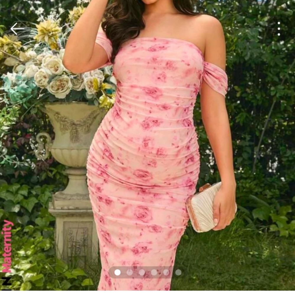 Shein Pink Maternity dress